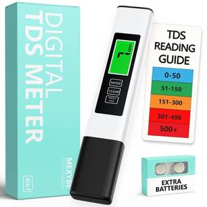 lot 3825 image: 2025 All-New 4 in 1 Tds Meter Digital Water Tester - Accurate and Reliable TDS EC &amp Temp(°C,°F) Meter - 0-9999ppm - Professional Testing for Drinking Water, RODI System, Aquariums etc