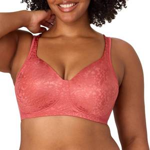 lot 3869 image: PLAYTEX Womens Wireless Bra, Single or 2-Pack, 18 Hour Ultimate Lift & Support Bras for Women (Plus 46DDD