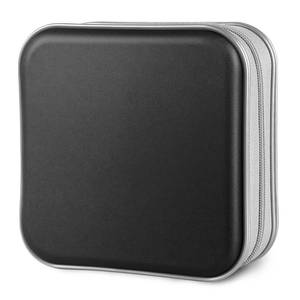 lot 3878 image: Siveit CD Case, 40 Capacity CDDVD Case Holders Wallet Hard Plastic DVD Disc Cases Storage Binder for Car Home Office Travel (Black)