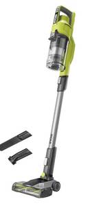 lot 3906 image: RYOBI 18 V ONE RSV18-0 Cordless Floor Vacuum Cleaner (30 AirWatt Suction Power, 820 lmin Airflow, 24 cm Wide Floor Nozzle, without Battery and Charger), Green