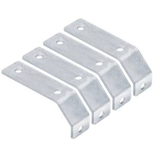 lot 3982 image: OTTFF 4 Pack Boat Trailer Fender Bracket with Double Bend Fits 8 or 12 Fender, 135 Degree Angle U-Shaped Mount