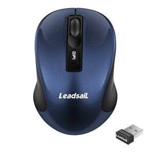 lot 3986 image: LeadsaiL Wireless Slim Cordless Mouse, 2.4G USB Optical Mouse with 4 Buttons, Less Noise for Laptop, Desktop, MacBook