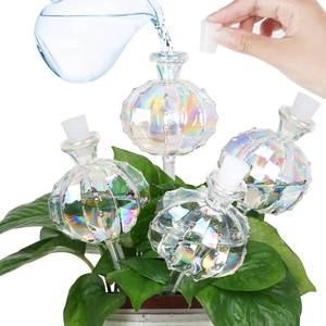 lot 5006 image: KGCCIZI Self Watering Planter Insert. Plant Watering Devices. Plant Watering Bulbs. 4-PCS Plant Watering Globes. Rainbow Colors Cactus Shape Self Watering Globes Medium Size. Plant Lover Gifts