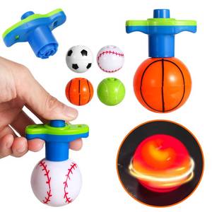 lot 5101 image: 10Pack LED Light Up Spinner Tops Launcher with Gyroscope Motion Colorful Flashing Toys Novelty Bulk Goodie Bag Fillers Gifts Stuffers for Birthday Party Favors