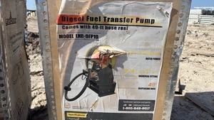 lot 62 image: LandHonor Diesel Fuel Transfer Pump 49-ft Hose Reel Model LHR-DFP10