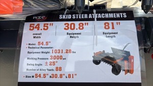 lot 5013 image: Unused WIG Skid Steer Power Rake Attachment Model XN-DLP-72 - Retail $0