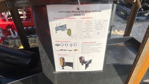 lot 7008 image: AGT unused Post Driverdrop Hammer for Skid Steer