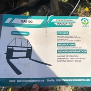 lot 7028 image: AGT unused Pallet Forks for Skid Steer