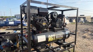 lot 7044 image: AGT unused Industrial Air Compressor 420cc Horizontal Engine