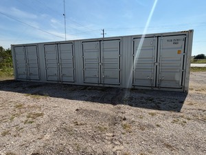 lot 12 image: One Trip 40ft Steel Shipping Container With 4 Side Doors - YLEU2570113