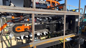 lot 7140 image: Unused AGT Skid Steer trencher Attachment
