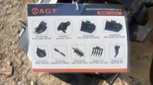 lot 7144 image: AGT Mini Excavator Attachment 9 Set Mode 12EXARA