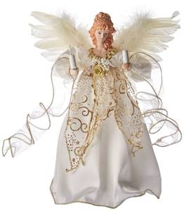 lot 1342 image: Kurt S. Adler UL2146 Illuminated Angel Treetop - Retail $37