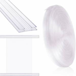 lot 1375 image: Frienda 1 Set 75 Feet Foldable Plastic Track for Flexible Plastic Letters Soft Letter Board Track for Letters Poster (Clear) - Retail $46