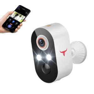 lot 13358 image: Safemogulix Security Cameras Wireless Outdoor 1080P, 120° View, Battery Powered, Color Night Vision, Cloud Storage (Sold Separately), for Monitoring Visitors, Packages, Vehicles, Theft Prevention - Retail $10