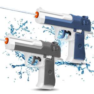 lot 13385 image: 2 Pack Water Guns for Kids - Squirt Gun Water Blaster Soaker Water Pistol Toys for Toddlers Child Boys Girls, Ideal Summer Gifts for Swimming Pool Beach Party Outdoor Shooting Game Water Fighting Toy - Retail $9