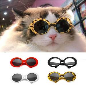 lot 13401 image: CheeseandU 4Pairs Funny Cute Dog Cat Fashion Sunglasses Alien Camo Retro Eye-wear Protection Puppy Cat Summer Beach Glasses Pet Photos Props for Small Dog Cat - Retail $10