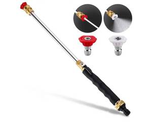 lot 13458 image: 2026 Upgraded Jet Nozzle Power Washer for Garden Hose, Includes 2 High-Pressure Nozzles and Quick Connectors  Hydro Jet High Pressure Washer Tools - Retail $30