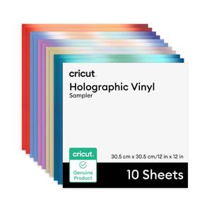 lot 13469 image: Cricut Holographic Vinyl Permanent, Mythical Sampler - 12 in x 12 in (6 ct) - Retail $15