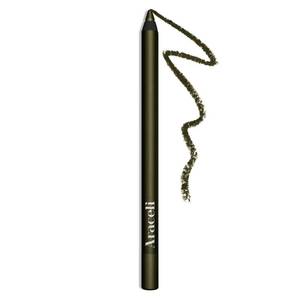 lot 13483 image: Araceli Beauty Gel Pencil Eyeliner Water Resistant & Smudge-Proof, Long-Lasting Eye Makeup for Precision Lining & Bold Olive Color - Retail $16