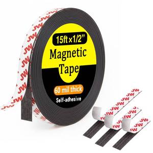 lot 13499 image: Jianwen Magnetic Tape, 15 Feet x 12 Inch Magnet Tape with Adhesive Backing, Magnetic Strip Ideal for Classroom Projects, Crafts, and Home Organization - Retail $7