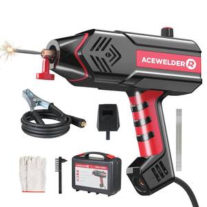 lot 60621 image: ACEWELDER Handheld Welder 110V, Welding Machine 120A Portable Stick Welder, Hand Held Welder Machine IGBT Inverter Digital Display with Welding Tool Set and Toolbox - Retail $60