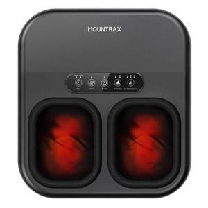 lot 60624 image: MOUNTRAX Foot Massager with Heating, Compression, Deep Shiatsu Kneading Electric for Plantar Fasciitis, Neuropathy, Improve Circulation and Pain Relief for Father and Mothers Day Gifts - Retail $90