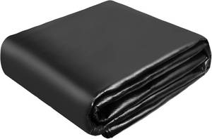 lot 60636 image: TEZONG Pond Liner,15x20Ft Pond Liners for Outdoor,28Mil PE Black Koi Fish Pond Liner,Reinforced Pond Underlayment for Water Garden,Waterfall,Fountain - Retail $64