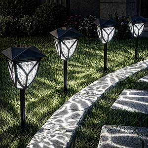 lot 1524 image: Ensenior Solar Lights Outdoor, 12-Pack LED Solar Garden Lights for Pathway Yard Patio Walkway Planter Walkway Landscape Lighting, IP65 Waterproof, Energy-Efficient Landscape Lighting, 6500K - Retail $45