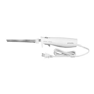 lot 1529 image: Proctor Silex Easy Slice Electric Knife for Meat Slicing, Poultry, Bread, Crafting Foam and More, Lightweight with Contoured Grip, White, (74312) - Retail $20