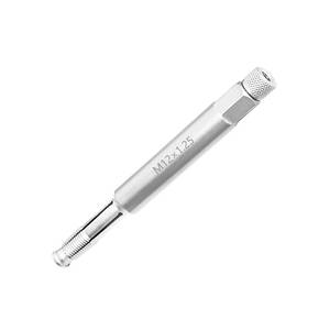 lot 7266 image: DPTOOL 12mm Back Tap Spark Plug Thread Repair Tool M12x1.25 Thread Chase Tap for Repairing Threads and Preventing Metal Shavings from Entering the Cylinder, 5.27 Long - Retail $16
