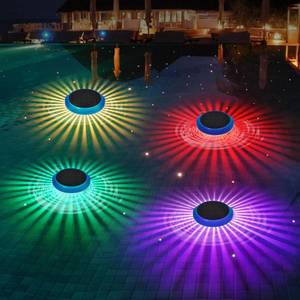 lot 7326 image: Pugwoy Solar Floating Pool Lights, RGB Color Changing LED Solar Pool Lights that Float, Waterproof Solar Lights for Inground Above Ground Pool, Hot Tub, Pond, Garden, Outdoor Decor (1)