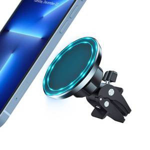 lot 13514 image: Magnetic Car Mount Phone Holder - Mag Safe Air Vent Phone Mount for Car Compatible with iPhone 15 14 13 12 Pro Max Mini Plus, 360° Adjustable Mag Safe Car Mount Phone Holder for All Phone - Retail $15
