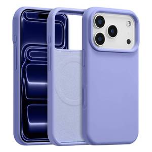 lot 13518 image: UCASONG Magnetic for iPhone 17 Pro Max Case 6.9, Premium Liquid Silicone Case,Compatible with MagsafeSoft Anti-Scratch Microfiber Lining,Slim Thin Shockproof Phone Cover-Light Purple - Retail $16
