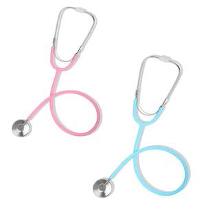 lot 13547 image: Phobby Kids Stethoscope Toy, 2 Pack Real Working Stethoscope Toy for Toddler 3 4 5, Doctor Play Set for Role Play, Medical Pretend Playset for Boys Girls Birthday Gift (Blue and Pink) - Retail $10
