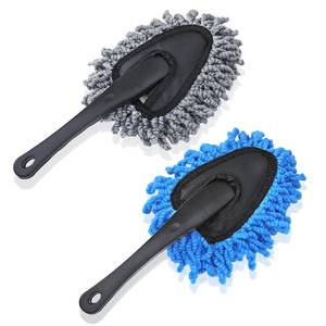 lot 13551 image: 2 Pcs Super Soft Microfiber Duster Brush, Car Dash Cleaner, Cleaning Brush, Dusting Tool, Cleaning Tools for Car Cleaning, Home Kitchen, Computer - Retail $7