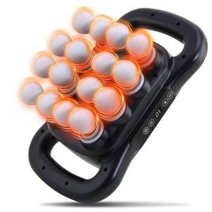 lot 15328 image: GAXEZO 16 Head Massage Gun Set, Deep Tissue Percussion Massager, 2600mAh Electric Massage Tools with 9 Styles & Levels, Black - Retail $20