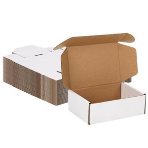 lot 15335 image: MEBRUDY 6x4x2 Inches Shipping Boxes Pack of 50, Small Corrugated Cardboard Box for Mailing Mailer Packing, White - Retail $22