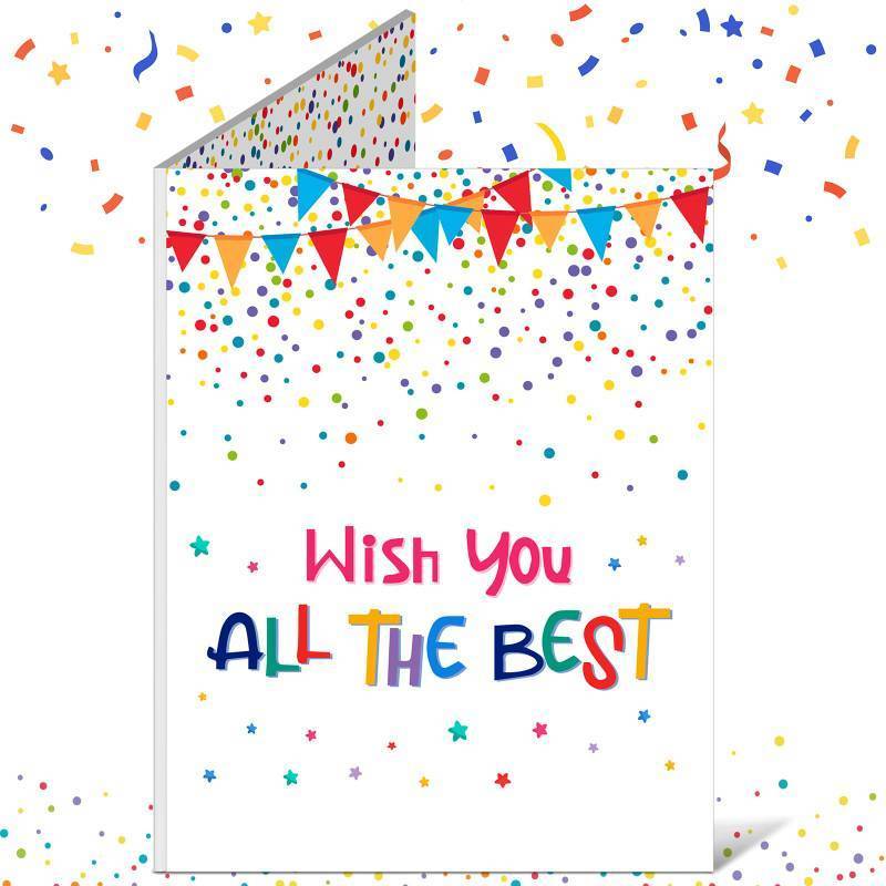 lot 6209 image: Jumbo Greeting Card Large Guest Card White Farewell Retirement Party Card Decorations Wish You All The Best Coworkers Retirement Signature Goodbye Going Away Gifts Birthday Guest Book for Men Women