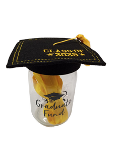 lot 6984 image: Graduate Fund Jar with Class of 2025 Mortarboard