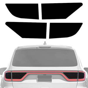 lot 7127 image: NDRUSH Blackout Taillight Vinyl Tint Film Precut Overlay Tail Light Wrap Cover Compatible with Dodge Durango 2014-2021