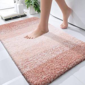 lot 7160 image: OLANLY Bathroom Rugs Mat 36x24, Extra Soft Absorbent Microfiber Bath Rugs, Rubber Backing, Quick Dry, Machine Washable Bath Mats for Bathroom Floor, Tub and Shower, Home Decor Accessories, Peach