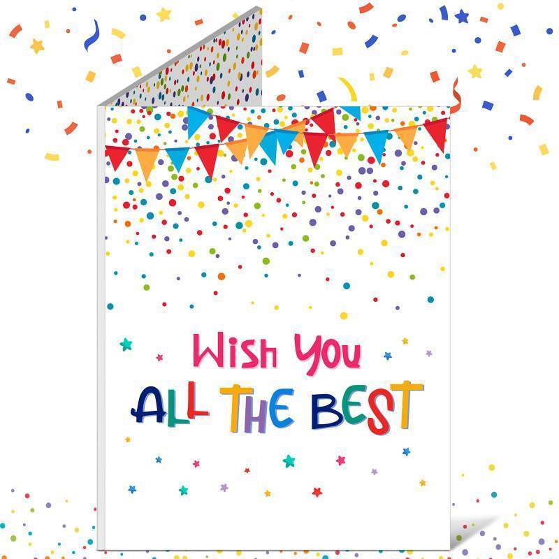 lot 6209 image: Jumbo Greeting Card Large Guest Card White Farewell Retirement Party Card Decorations Wish You All The Best Coworkers Retirement Signature Goodbye Going Away Gifts Birthday Guest Book for Men Women