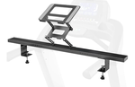 Baiyuan Universal Treadmill Desk Attachment - Adjustable Height & Width Aluminum Treadmill Laptop Holder, Laptop Stand for Walking Workstations (Black)