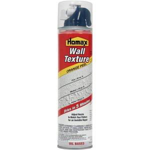 lot 7257 image: Homax Wall Orange Peel Quick Dry Oil-Based Spray Texture  Orange Peel  White  10 Ounces
