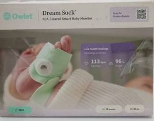 lot 7419 image: Owlet Dream Sock FDA-Cleared Smart Baby Monitor 1-18 months