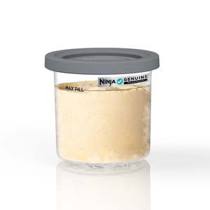 lot 7439 image: Ninja CREAMi 16 Oz Pint & Lid  Compatible with NC300 Series Ninja Creami Ice Cream Maker  XSKPNTLID1 Gray