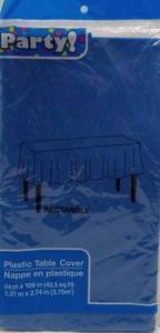 lot 7453 image: dtsc imports finger ring fba_14117717 pack of 4 plastic rectangle party tablecloth blue 54 x 108 inches  1