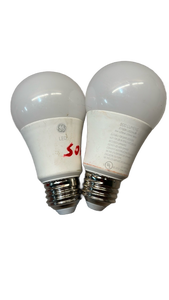 lot 6861 image: GE LED A19 Light Bulbs E26 Base 2 Pack