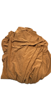 lot 6869 image: Brown waffle fabric recliner chair cover-side pocket